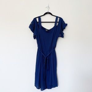 City Chic navy blue dress